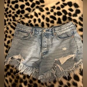 Free people denim shorts